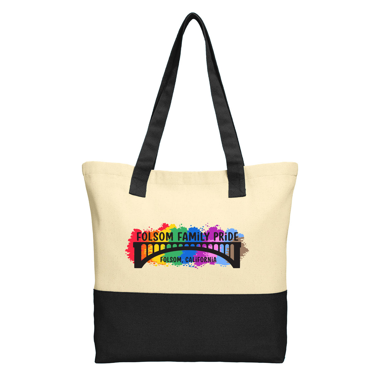 Folsom Family Pride 2026 Natural/Black Tote Bag