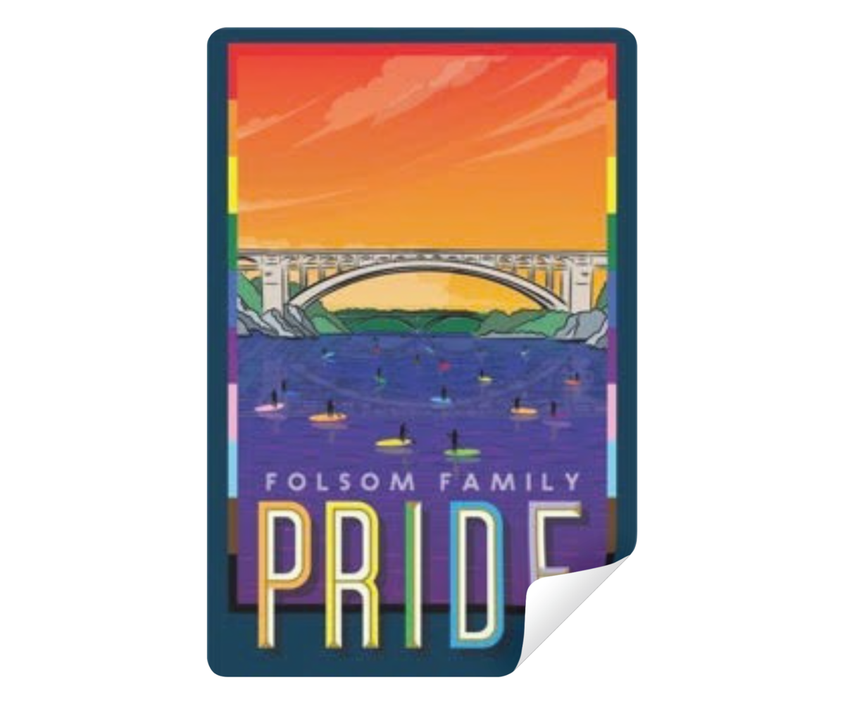 Folsom Family Pride Brian Wallace Limited Edition Print Sticker