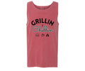 Grillin n Chillin Unisex Tank Top – Crimson