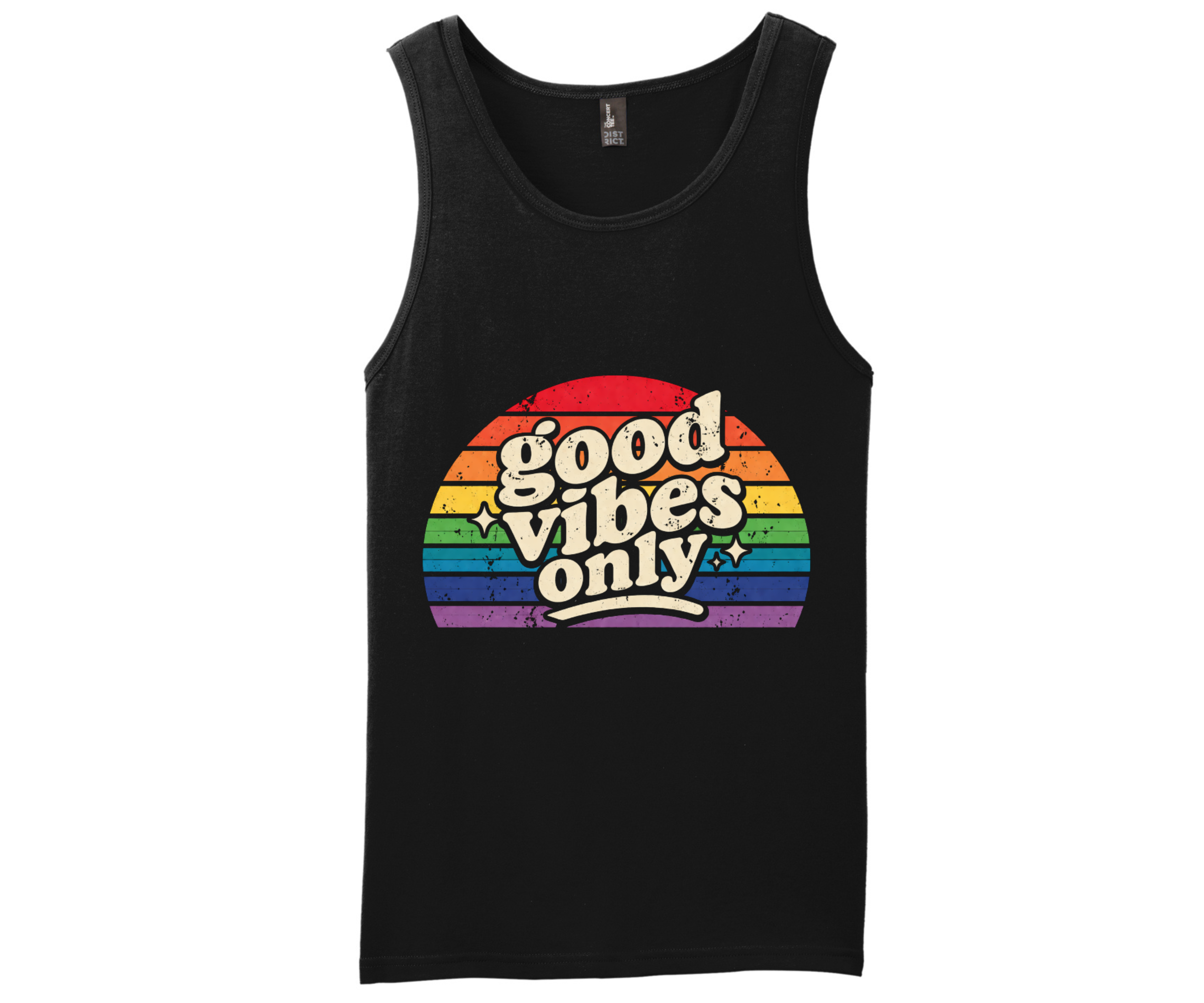 Good Vibes Only Black Tank Top