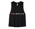 Pride Flags Black Crop Tank